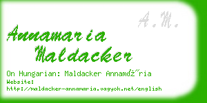 annamaria maldacker business card